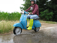 Rain shoe cover for vespa, scooters and motorcycles